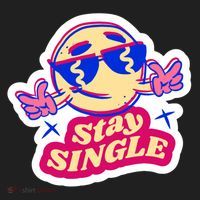 Stay Single Smiley Golf Towel thumb 3