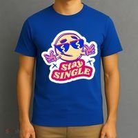 Stay Single Smiley T-Shirt thumb 3