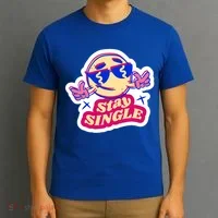 Stay Single Smiley T-Shirt thumb 3
