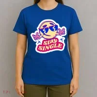 Stay Single Smiley T-Shirt thumb 4