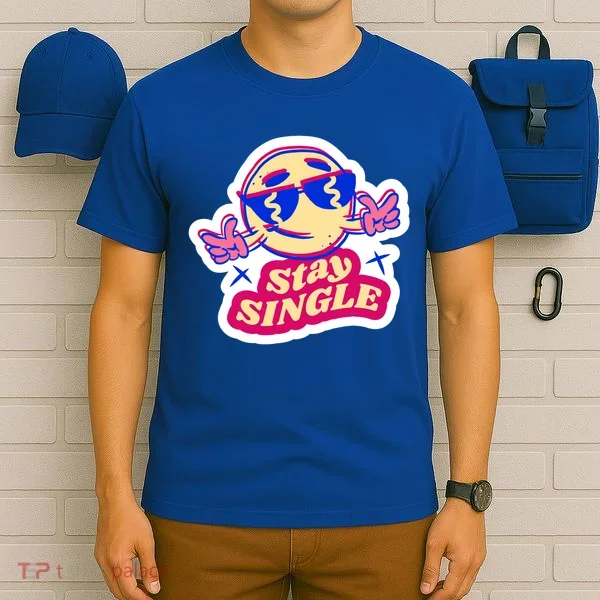 Stay Single Smiley T-Shirt