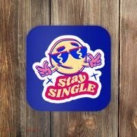 Stay Single Smiley Coaster thumb 0