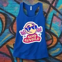 Stay Single Smiley Women's Tank Top thumb 3