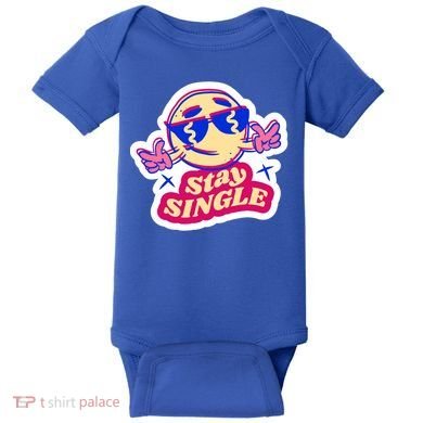 Stay Single Smiley Baby Bodysuit