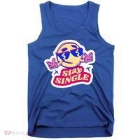 Stay Single Smiley Tank Top thumb 0