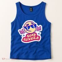 Stay Single Smiley Tank Top thumb 2