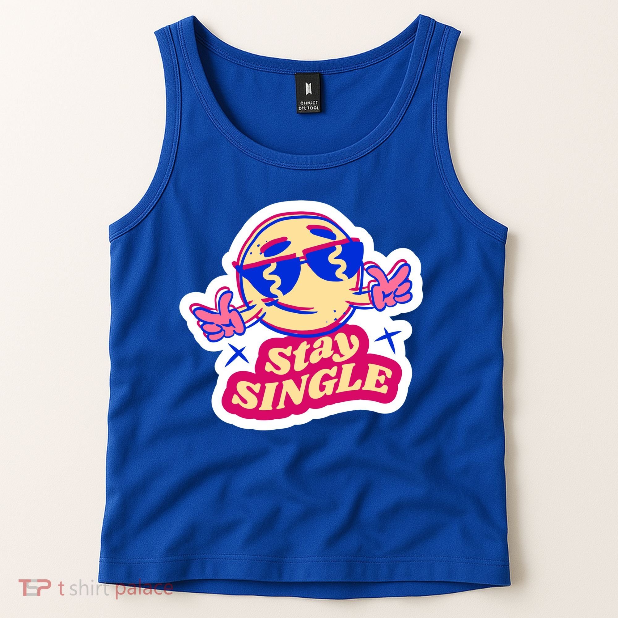 Stay Single Smiley Tank Top