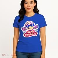Stay Single Smiley Women's T-Shirt thumb 4