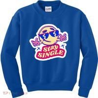 Stay Single Smiley Kids Sweatshirt thumb 0
