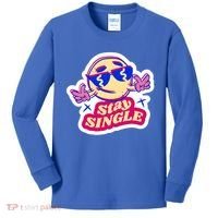 Stay Single Smiley Kids Long Sleeve Shirt thumb 0
