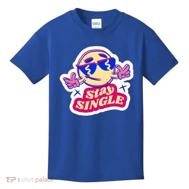 Stay Single Smiley Kids T-Shirt