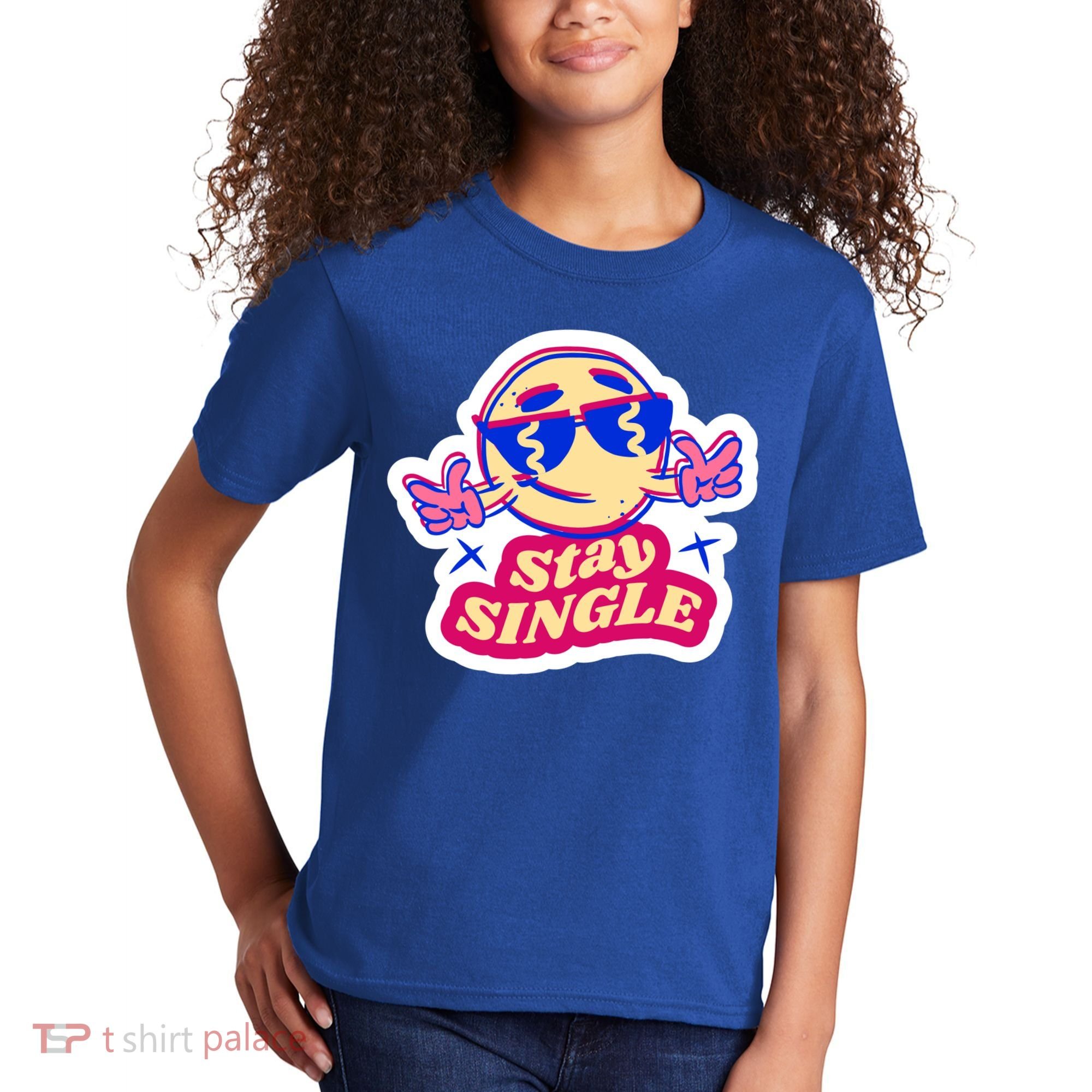 Stay Single Smiley Kids T-Shirt