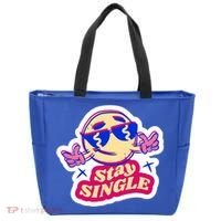 Stay Single Smiley Tote Bag thumb 0