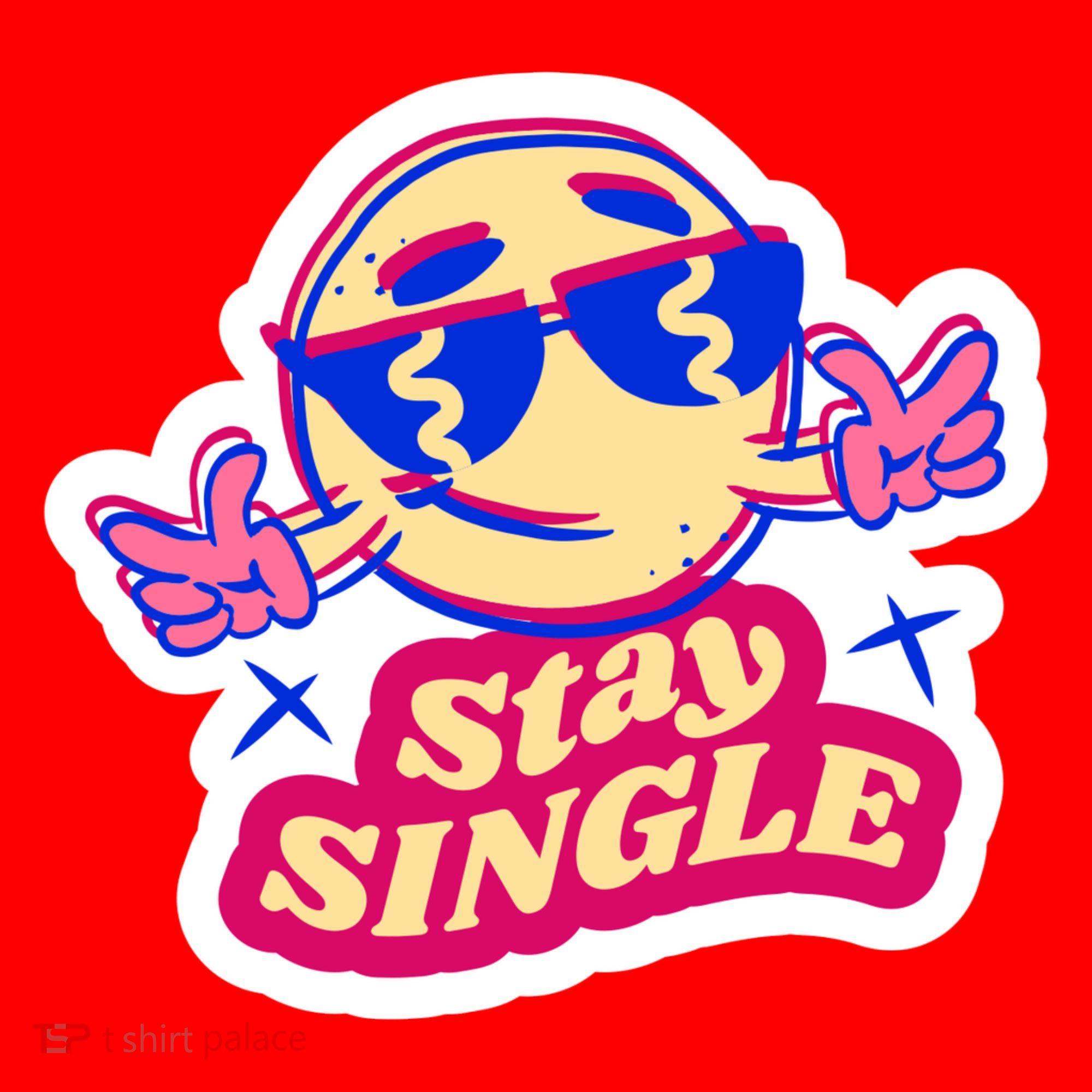 Stay Single Smiley Santa Hat