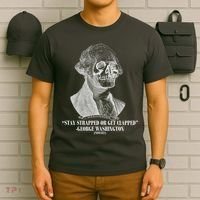 Stay Strapped or Get Clapped T-Shirt thumb 6