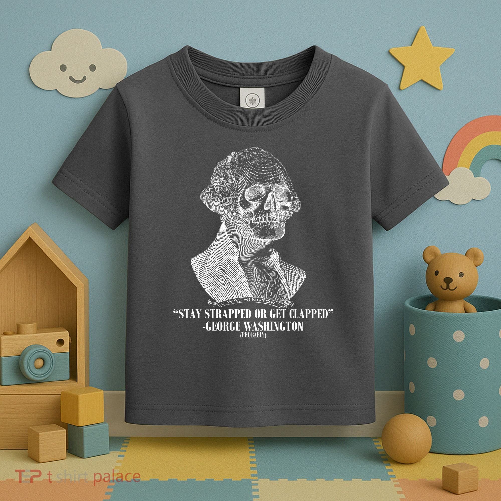 Stay Strapped or Get Clapped Toddler T-Shirt