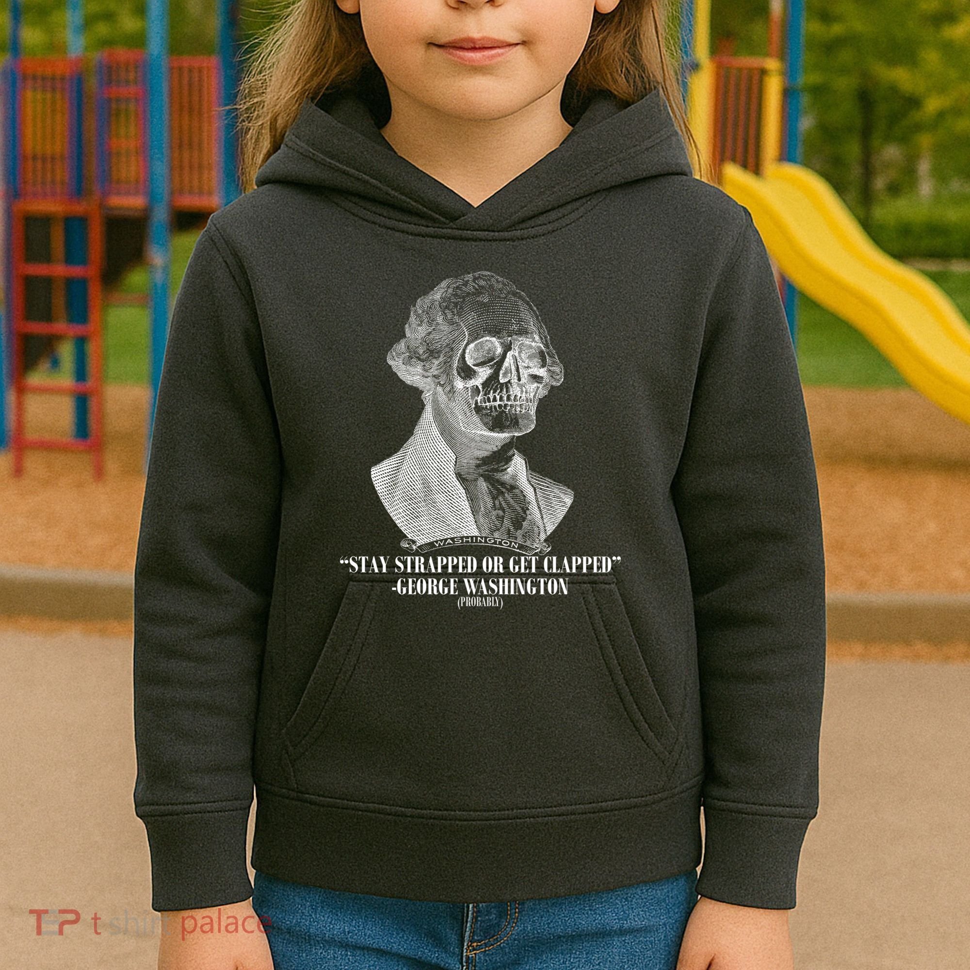 Stay Strapped or Get Clapped Kids Hoodie
