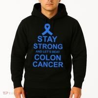 Stay Strong And Let's Beat Colon Cancer Hoodie thumb 2