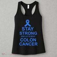 Stay Strong And Let's Beat Colon Cancer Women's Tank Top thumb 3