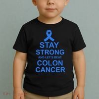 Stay Strong And Let's Beat Colon Cancer Toddler T-Shirt thumb 2