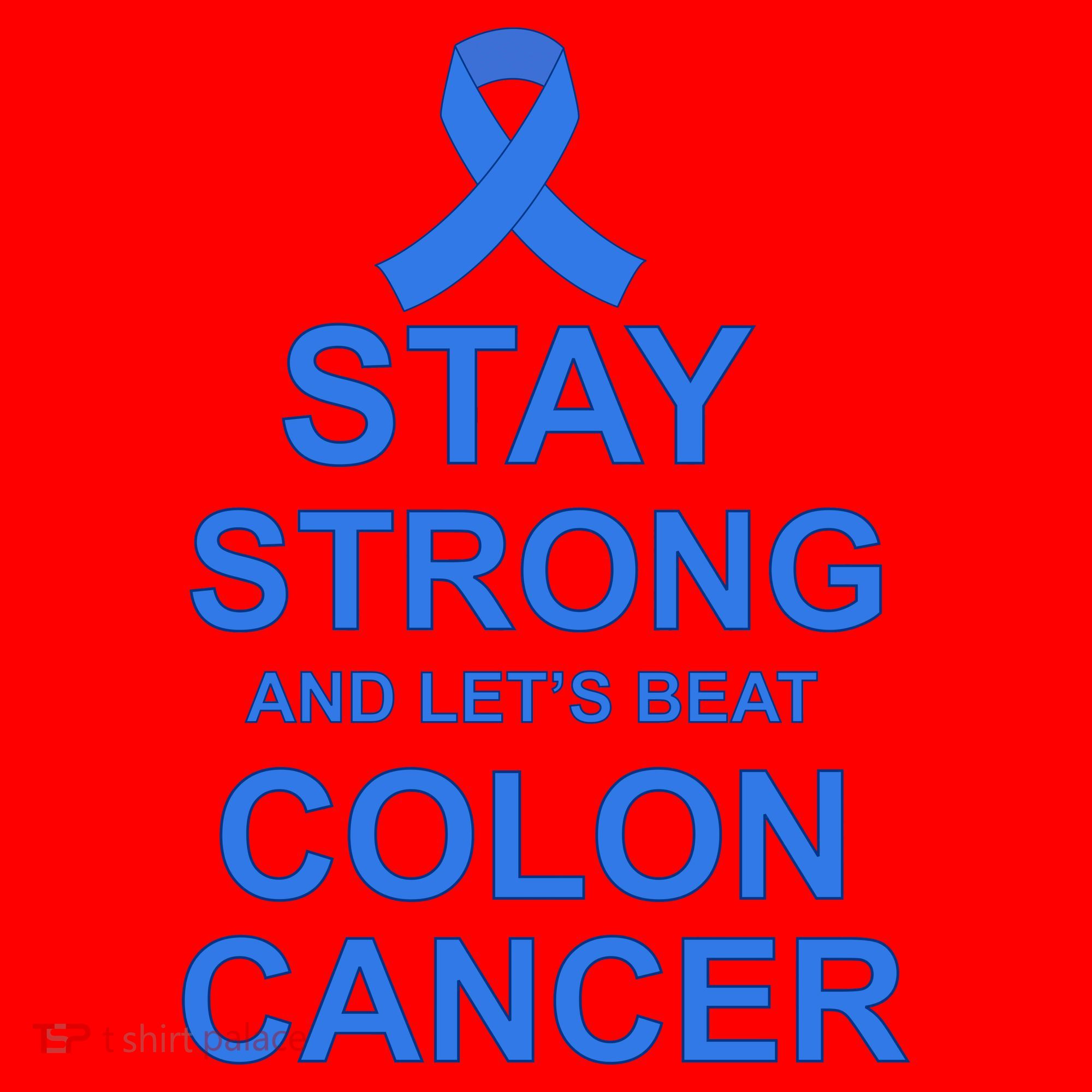 Stay Strong And Let's Beat Colon Cancer Santa Hat
