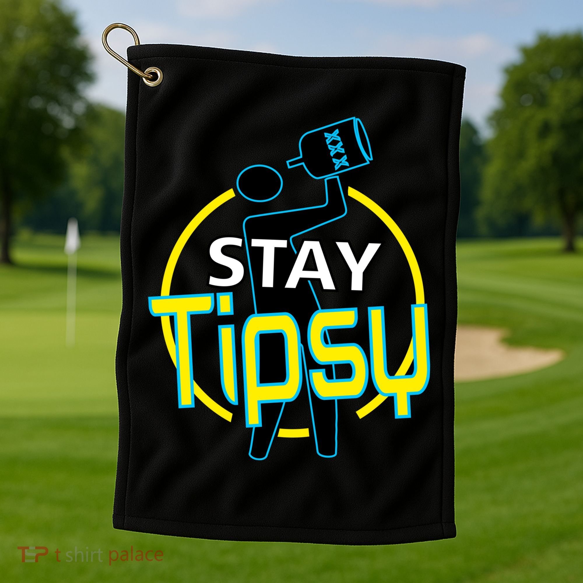 Stay Tipsy Golf Towel