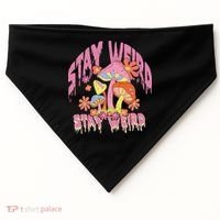 Stay Weird Mushrooms USA-Made Doggie Bandana thumb 0