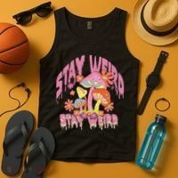 Stay Weird Mushrooms Tank Top thumb 4