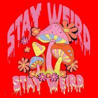 Stay Weird Mushrooms Santa Hat thumb 1