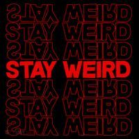 Stay Weird Text Pattern Coaster thumb 2