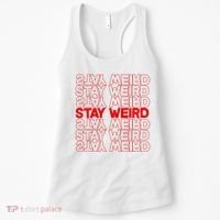 Stay Weird Text Pattern Women's Tank Top thumb 0