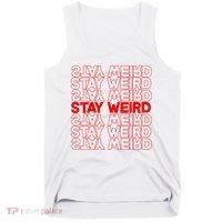 Stay Weird Text Pattern Tank Top thumb 0