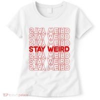 Stay Weird Text Pattern Women's T-Shirt thumb 0