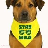 Stay Wild USA-Made Doggie Bandana thumb 1