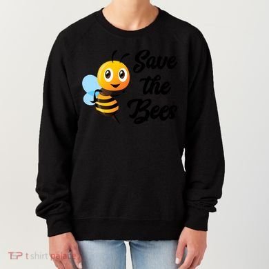 Save The Bees Funny Cute Bee Funny Gift Earth Day Save Our Planet Gift Women's Sweatshirt