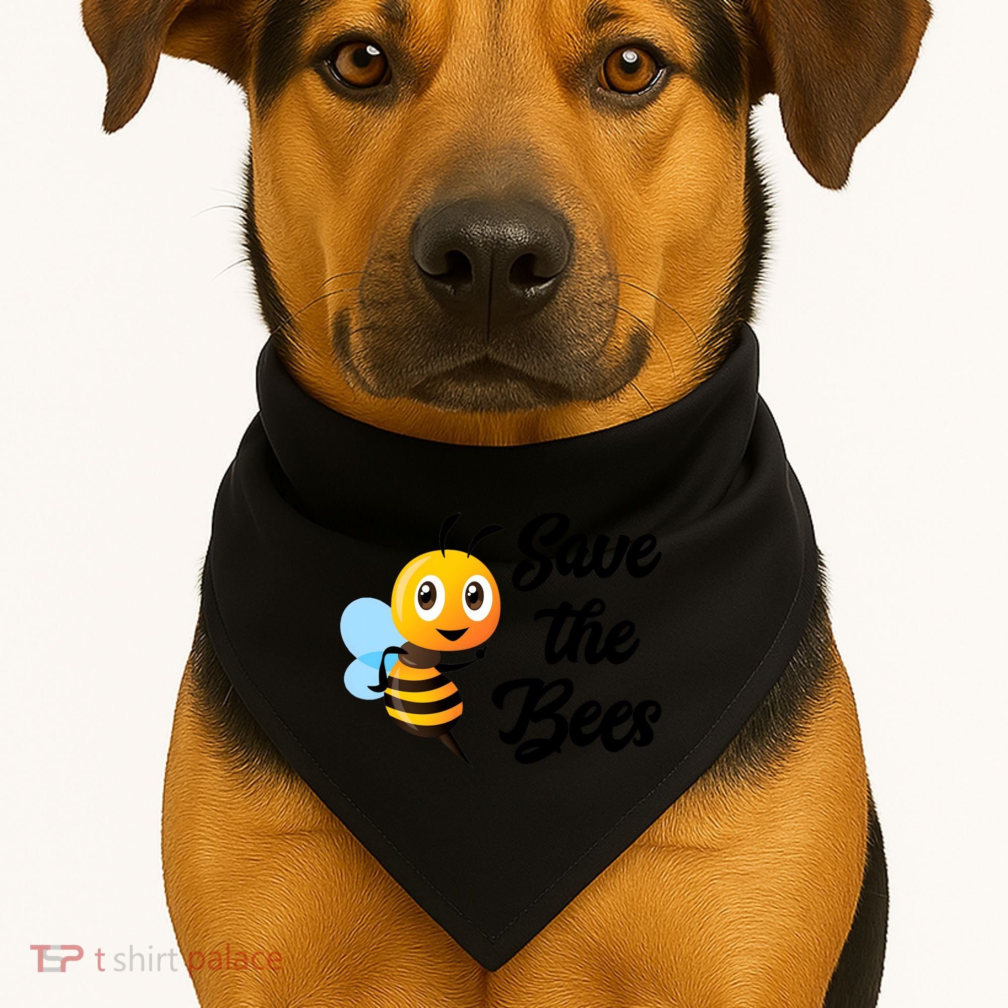 Save The Bees Funny Cute Bee Funny Gift Earth Day Save Our Planet Gift USA-Made Doggie Bandana