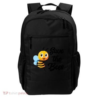 Save The Bees Funny Cute Bee Funny Gift Earth Day Save Our Planet Gift Backpack