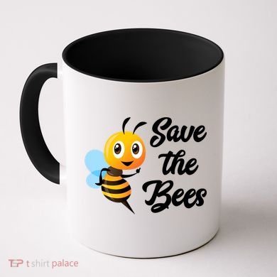 Save The Bees Funny Cute Bee Funny Gift Earth Day Save Our Planet Gift Coffee Mug