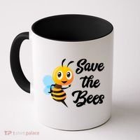 Save The Bees Funny Cute Bee Funny Gift Earth Day Save Our Planet Gift Coffee Mug thumb 0