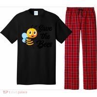 Save The Bees Funny Cute Bee Funny Gift Earth Day Save Our Planet Gift Pajama Set thumb 0