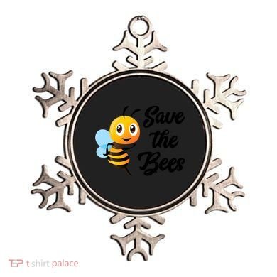 Save The Bees Funny Cute Bee Funny Gift Earth Day Save Our Planet Gift Ornament