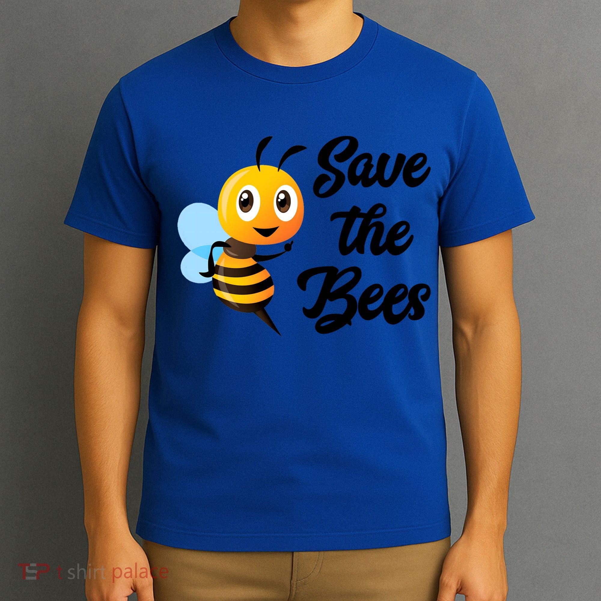 Save The Bees Funny Cute Bee Funny Gift Earth Day Save Our Planet Gift T-Shirt