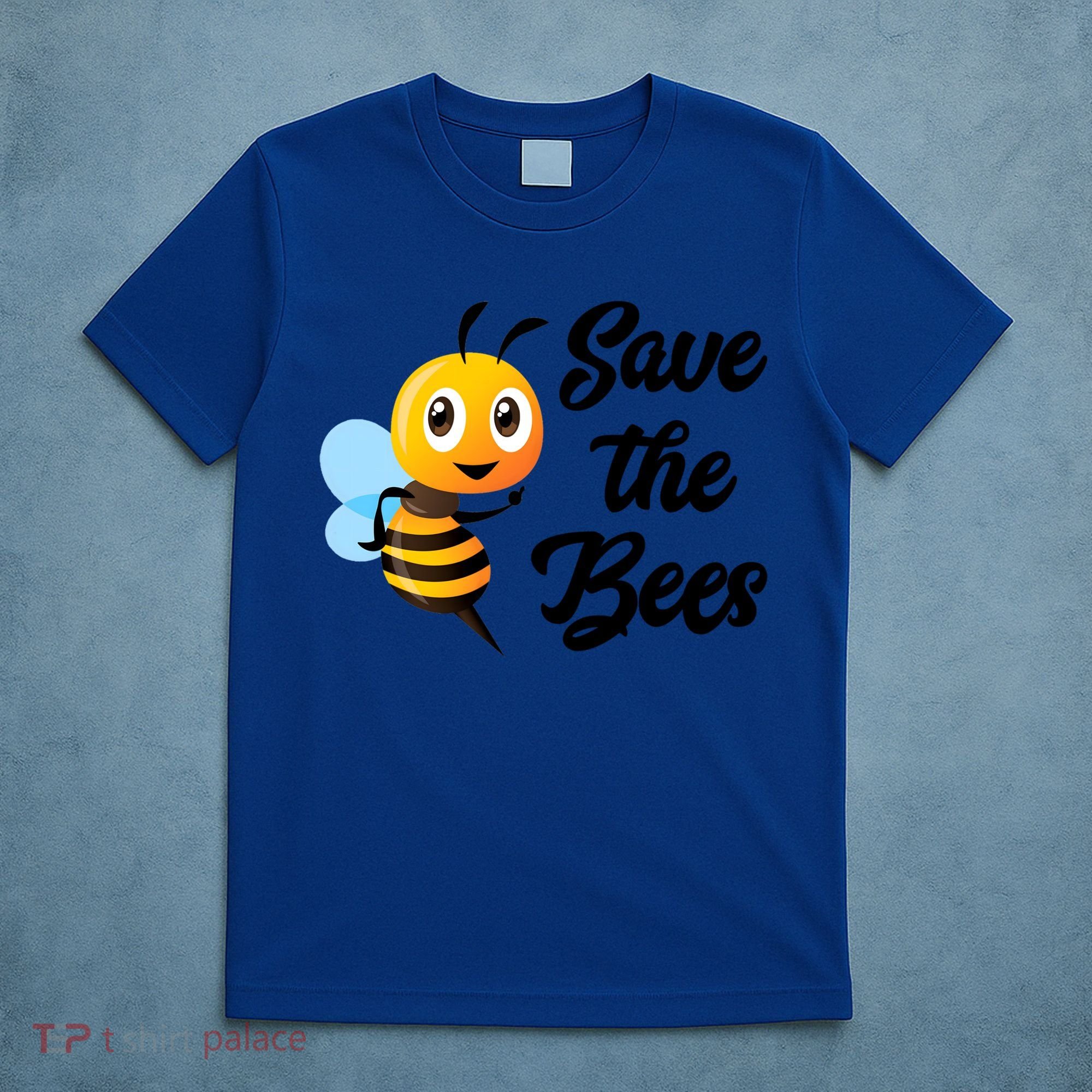 Save The Bees Funny Cute Bee Funny Gift Earth Day Save Our Planet Gift T-Shirt