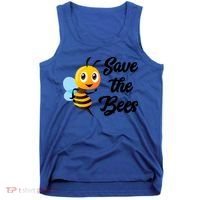Save The Bees Funny Cute Bee Funny Gift Earth Day Save Our Planet Gift Tank Top thumb 0