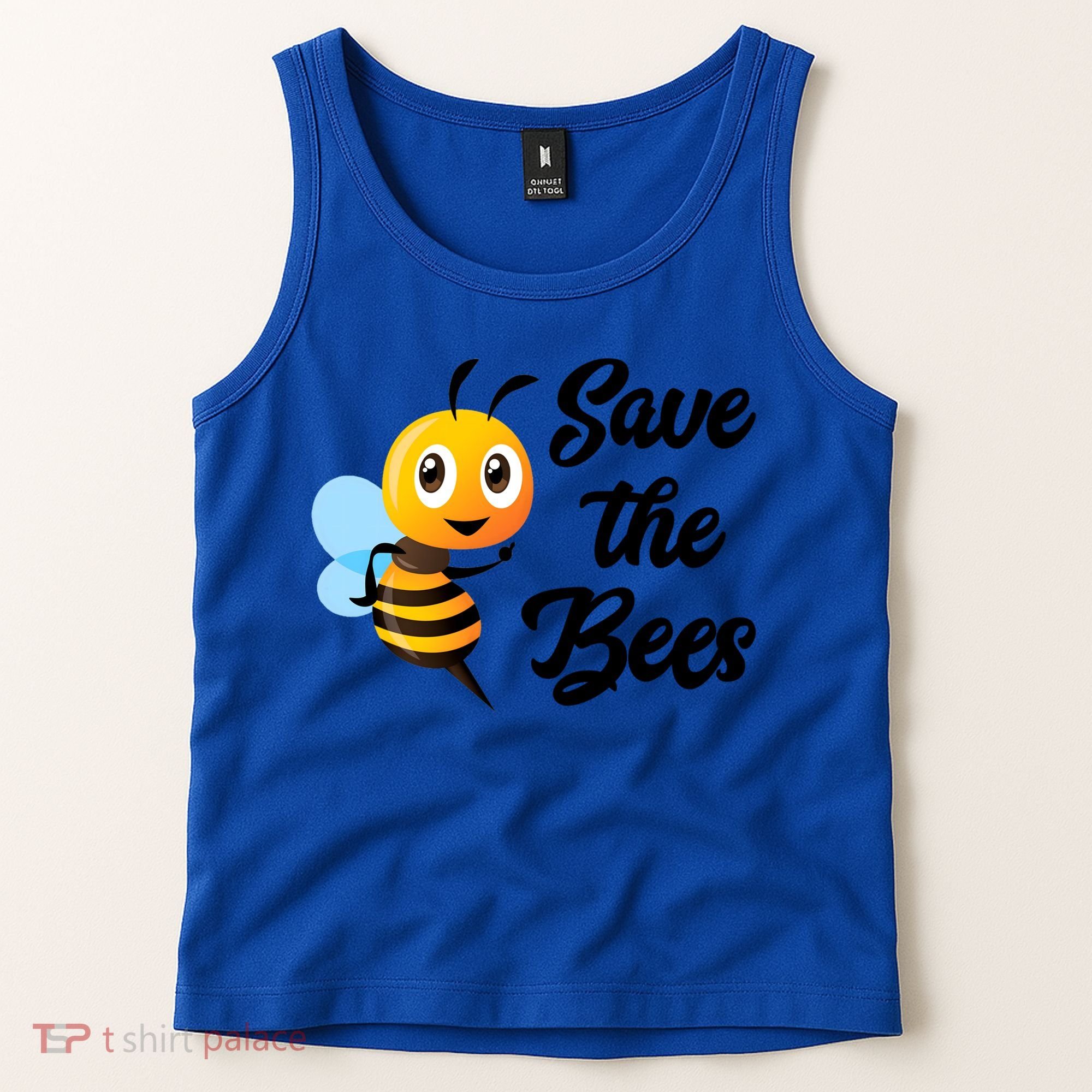 Save The Bees Funny Cute Bee Funny Gift Earth Day Save Our Planet Gift Tank Top
