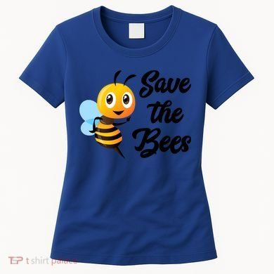 Save The Bees Funny Cute Bee Funny Gift Earth Day Save Our Planet Gift Women's T-Shirt