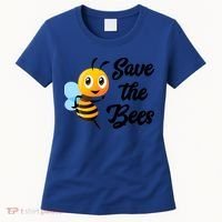 Save The Bees Funny Cute Bee Funny Gift Earth Day Save Our Planet Gift Women's T-Shirt thumb 0