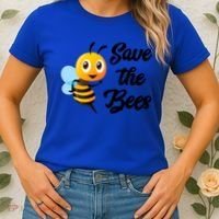 Save The Bees Funny Cute Bee Funny Gift Earth Day Save Our Planet Gift Women's T-Shirt thumb 2