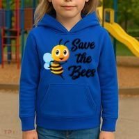 Save The Bees Funny Cute Bee Funny Gift Earth Day Save Our Planet Gift Kids Hoodie thumb 3