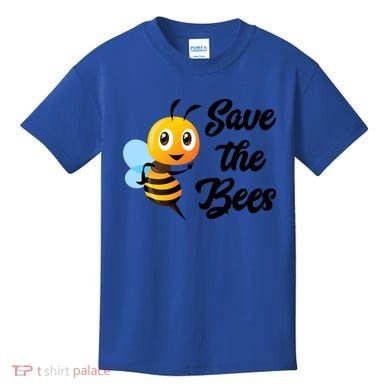 Save The Bees Funny Cute Bee Funny Gift Earth Day Save Our Planet Gift Kids T-Shirt